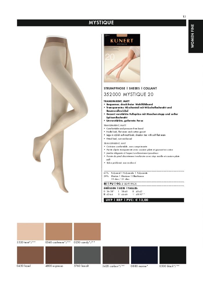 Kunert Kunert-basic-catalog-2018-13  Basic Catalog 2018 | Pantyhose Library